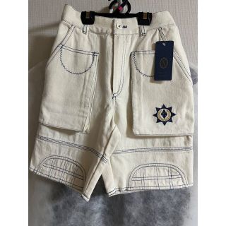 プチバトー(PETIT BATEAU)の新品タグ付き✨マコカルナック130〜140イタリア製マリン柄ズボン 綿100%(パンツ/スパッツ)