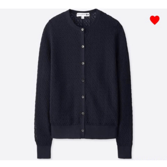 UNIQLO(ユニクロ)のINES DE LA FRESSANGE  UNIQLO カーディガン　ネイビー レディースのトップス(カーディガン)の商品写真