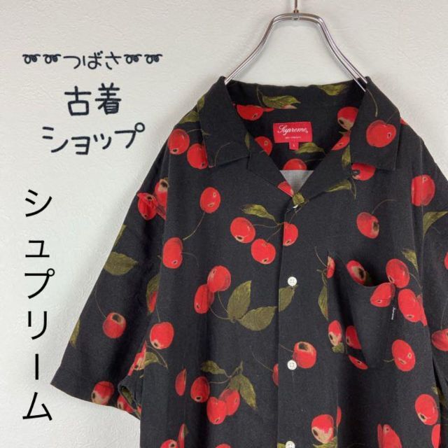 【入手困難】Supremeオープンカラー柄シャツcherry payonL.