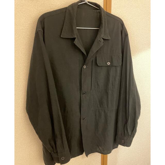 COMOLI(コモリ)のcomoli ベタシャン　ユーティリティシャツ　ブラック　size2 メンズのジャケット/アウター(ミリタリージャケット)の商品写真
