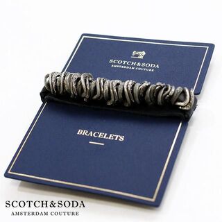 スコッチアンドソーダ(SCOTCH & SODA)のブレスレット Scotch & Soda 本革 紺 B01NH31ALJ-NAV(ブレスレット)