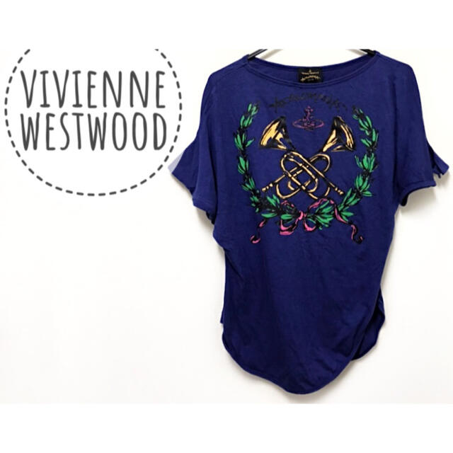 Vivienne Westwood - ヴィヴィアンウエストウッド【美品】ロゴ プリント 変形 カットソーの通販 by martins