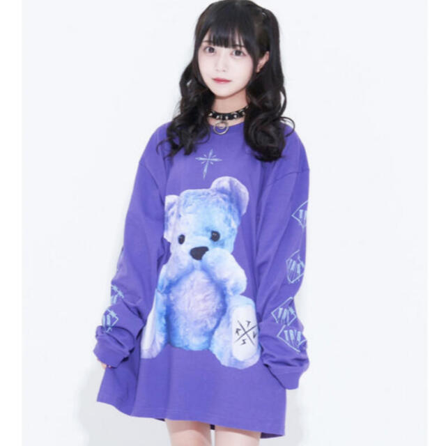 MILKBOY(ミルクボーイ)のTRAVAS TOKYO/Furry bear L/S Tee/くま長袖Tシャツ メンズのトップス(Tシャツ/カットソー(七分/長袖))の商品写真