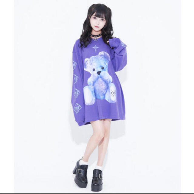 TRAVAS TOKYO/Furry bear L/S Tee/くま長袖Tシャツ