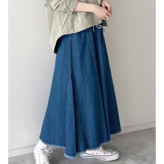 サマンサモスモス(SM2)の値下げ☆ECO DENIM フレアスカート(ロングスカート)