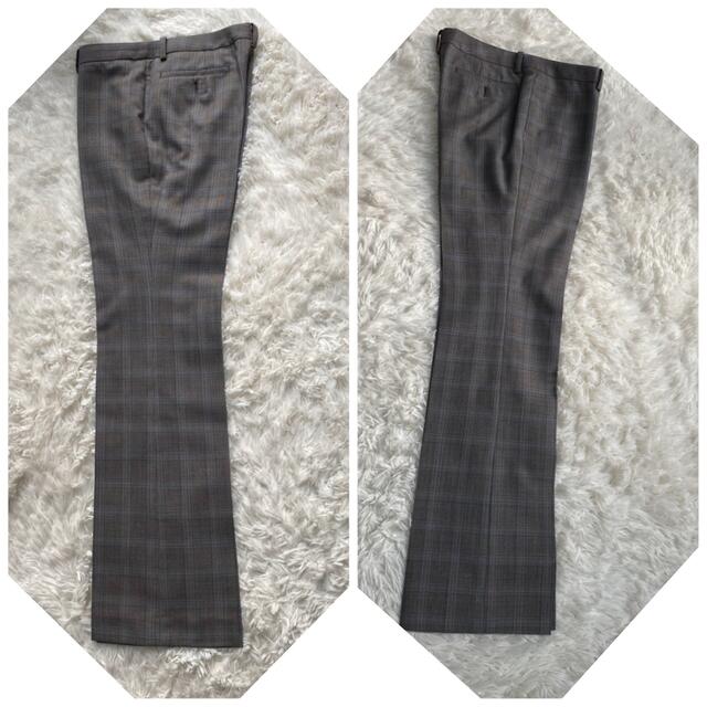 極美品 ONLY 春夏 スーツ パンツ セットアップ グレンチェック グレー
