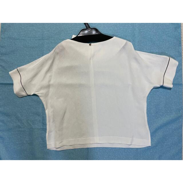 aquagirl(アクアガール)のアクアガール　Aquagirl 白　シャツ　麻　リネンシャツ　38 日本製 レディースのトップス(シャツ/ブラウス(半袖/袖なし))の商品写真