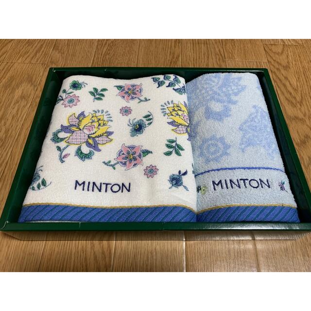 MINTON(ミントン)のMINTON  ミントンフェイスタオル1枚　ウォッシュタオル1枚　箱なしでお届け インテリア/住まい/日用品の日用品/生活雑貨/旅行(タオル/バス用品)の商品写真