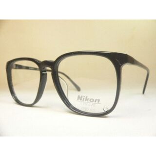 ニコン(Nikon)のNikon ヴィンテージ 眼鏡 フレーム 黒ぶち ウェリントン ニコン(サングラス/メガネ)