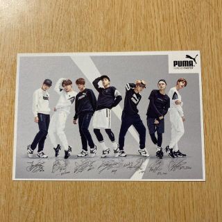 ボウダンショウネンダン(防弾少年団(BTS))のBTS PUMA コラボ BLAZE 購入特典 両面 ポストカード 全員 オール(アイドルグッズ)