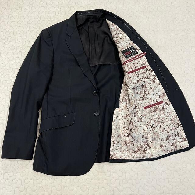 メンズPaul Smith テーラードジャケット 裏地総柄 花柄 スーツ ポールスミス