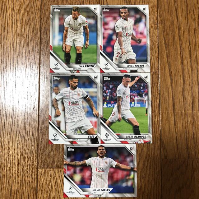 SEVILLA FC セビージャ 5枚 2021-22 topps UEFACL エンタメ/ホビーのタレントグッズ(スポーツ選手)の商品写真