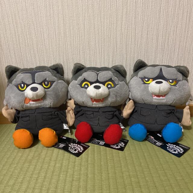 MAN WITH A MISSION(マンウィズアミッション)のMAN  WITH　A  MISSION  パペット　3種　セット エンタメ/ホビーのおもちゃ/ぬいぐるみ(ぬいぐるみ)の商品写真