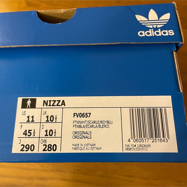 didas  アディダス　NIZZA  ニッツァ　ローカット　29cm  新品