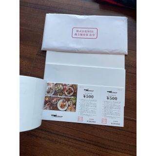 株主優待　ＷＤＩ　30000円分(レストラン/食事券)