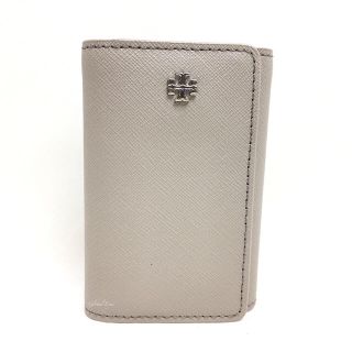 トリーバーチ(Tory Burch)のトリーバーチ ヨーク レザー キーケース 22159274 フレンチ グレー(キーケース)