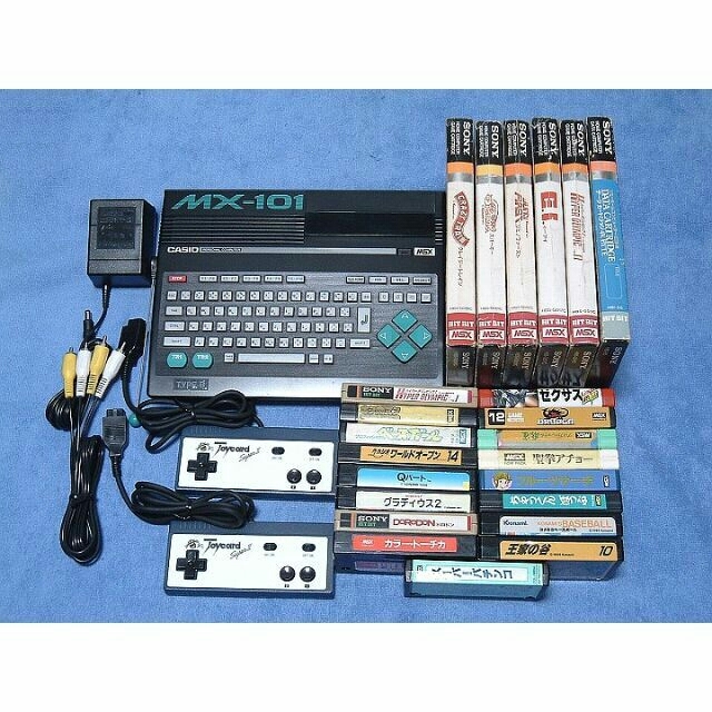 高評価! 動作品 カシオ MSX本体 MX-101 + ソフト23本 一式 家庭用