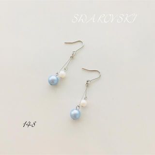 スワロフスキー(SWAROVSKI)のスワロフスキー パール ♡ 小ぶり 可愛い(ピアス)