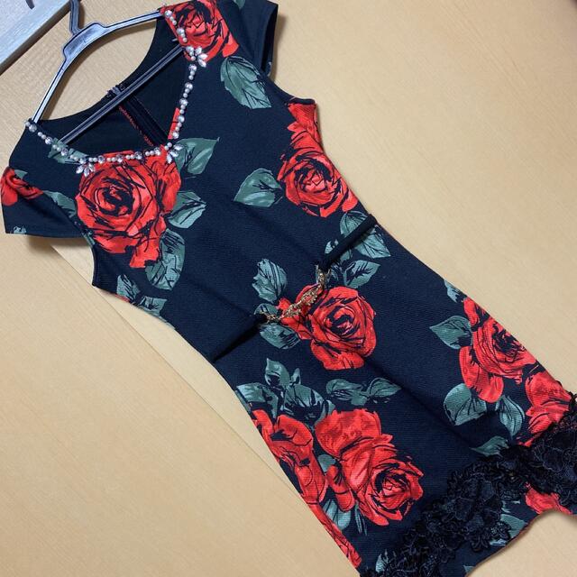 dazzy store(デイジーストア)のキャバドレス 薔薇 レディースのフォーマル/ドレス(ナイトドレス)の商品写真