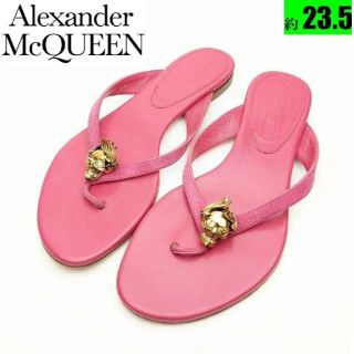 アレキサンダーマックイーン(Alexander McQueen)のピカピカ新品仕上げ⭐アレキサンダーマックイーン　スカルトングサンダル 約23.5(サンダル)