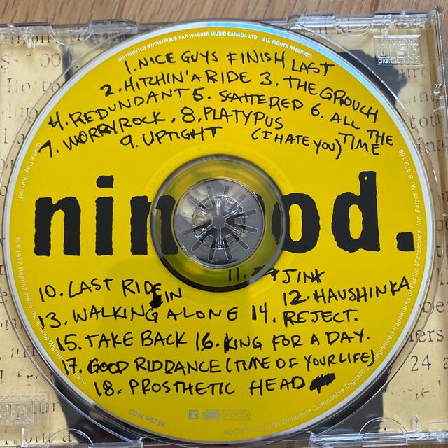 Green Day nimrod エンタメ/ホビーのCD(ポップス/ロック(洋楽))の商品写真