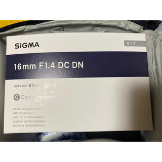 SIGMA - sigma 16mm f1.4の通販｜ラクマ