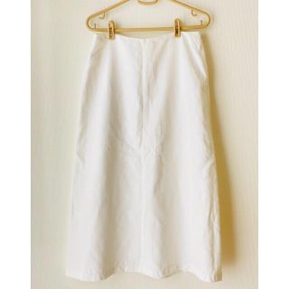 ニコルファーリ(Nicole Farhi)のニコルファーリ　ロングスカート　白(ロングスカート)