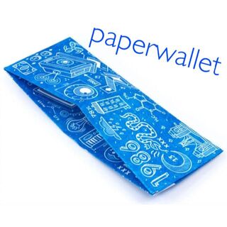 Paper Wallet ブループリント ペーパーウォレット 新品未使用(折り財布)