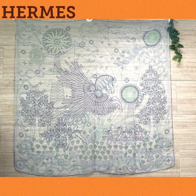 ✨❤️美品❤️ HERMES エルメス カレジェアン140　ペガサスの源泉✨