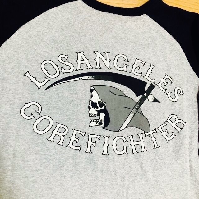 corefighter(コアファイター)のcorefighter コアファイター ヘルズ エンジェルス ラグラン 死神 メンズのトップス(Tシャツ/カットソー(半袖/袖なし))の商品写真