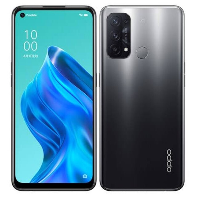 スマートフォン/携帯電話OPPO Reno5 A　シルバーブラック　未使用　未開封　５月９日まで掲載販売