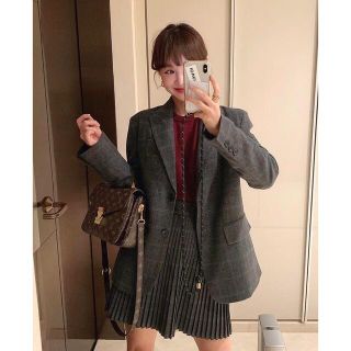 ザラ(ZARA)のイムブリー　imvely　チェック　ジャケット　ミニスカート　セットアップ(セット/コーデ)