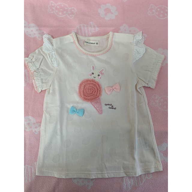 coeur a coeur(クーラクール)の⭐️専用⭐️クーラクール♡タンクトップとＴシャツ①② キッズ/ベビー/マタニティのキッズ服女の子用(90cm~)(Tシャツ/カットソー)の商品写真