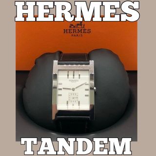 エルメス(Hermes)の□美品□エルメス/腕時計/タンデム/スモールセカンド/秒針/HERMES/メンズ(腕時計(アナログ))