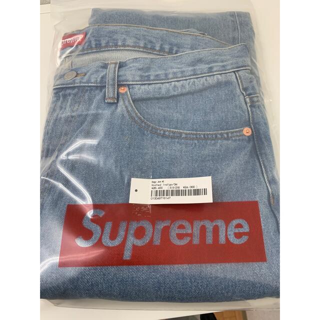 Supreme(シュプリーム)のSupreme Baggy Jean "Washed Indigo" 34 メンズのパンツ(デニム/ジーンズ)の商品写真