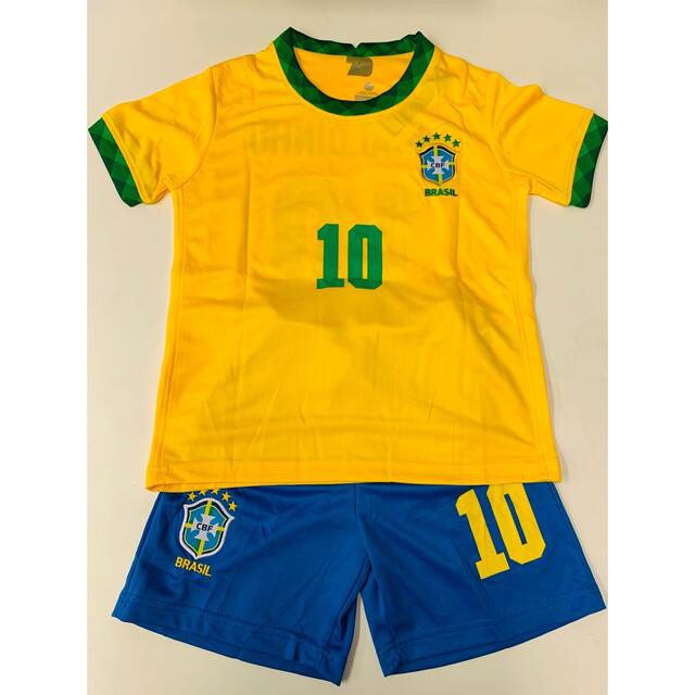 160cm ブラジル代表 ロナウジーニョ 子供サッカーユニフォームの 160cm ブラジル代表 ロナウジーニョ 子供サッカーユニフォームの