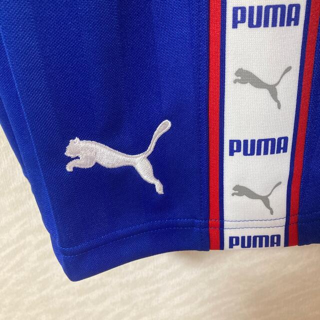 PUMA(プーマ)のPUMA 新品 ジャージ　ハーフパンツＬ ブルーXホワイト スポーツ/アウトドアのサッカー/フットサル(ウェア)の商品写真