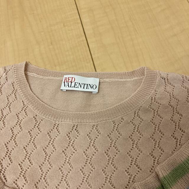 RED VALENTINO(レッドヴァレンティノ)の訳あり！レッドヴァレンティノ長袖バイカラーニット レディースのトップス(ニット/セーター)の商品写真