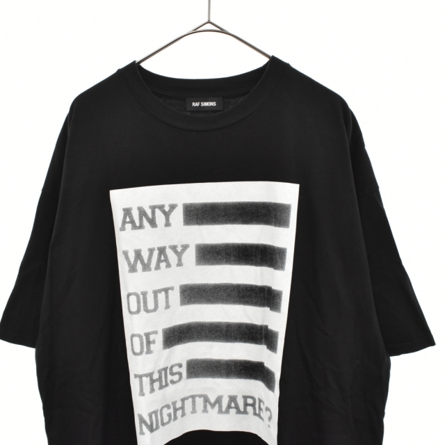 RAF SIMONS ラフシモンズ 半袖Tシャツ56センチ袖丈