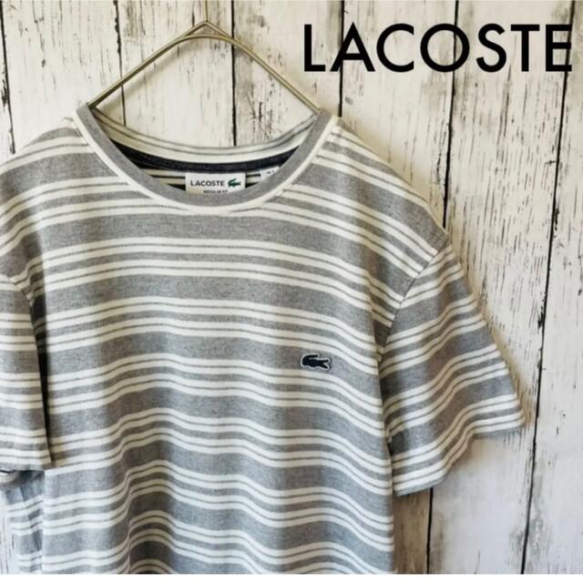 ビンテージ ラコステ Tシャツ LACOSTE 刺繍ビッグロゴ 90s