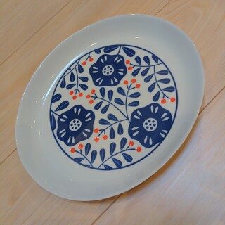 楕円皿 キハラKIHARA 　赤の実HANA　カレー皿パスタ皿(食器)