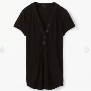 ジェームスパース(JAMES PERSE)の人気❣️完売❣️james perse Vネック　ボタン　Tシャツ(Tシャツ(半袖/袖なし))