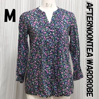 アフタヌーンティー(AfternoonTea)のAFTERNOONTEA WARDROBE　38　花柄　ボタンアップシャツ　長袖(シャツ/ブラウス(長袖/七分))