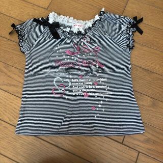 メゾピアノ(mezzo piano)のメゾピアノ　ボーダーカットソー　120(Tシャツ/カットソー)