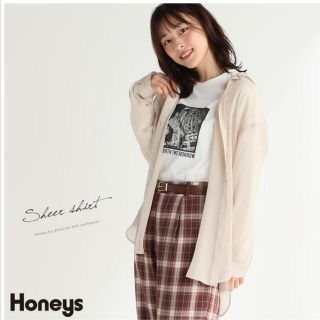 ハニーズ(HONEYS)のハニーズ　楊柳シアーシャツ(シャツ/ブラウス(長袖/七分))