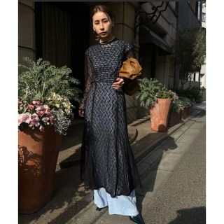 アメリヴィンテージ(Ameri VINTAGE)のAMERI  LACE BACK OPEN MERMAID DRESS(ロングワンピース/マキシワンピース)