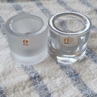 イッタラ(iittala)の【未使用】イッタラキャンドルホルダー2個+キャンドル10個入(その他)