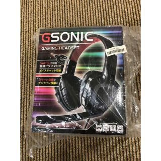 【新品未開封】ヘッドホン GSONIC GAMING HEADSET レッド 赤(ヘッドフォン/イヤフォン)