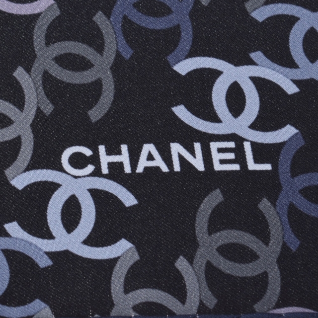 CHANEL(シャネル)のシャネル  ココマーク スカーフ 黒 レディースのファッション小物(ストール/パシュミナ)の商品写真