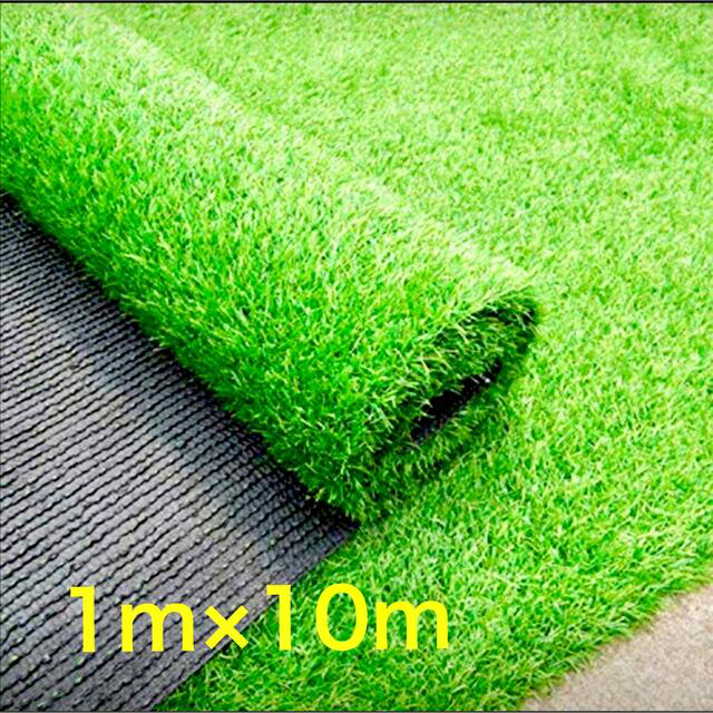 人工芝 1m×10m ロール 庭 芝丈35mm 人工マット 芝生密度2倍 高耐久